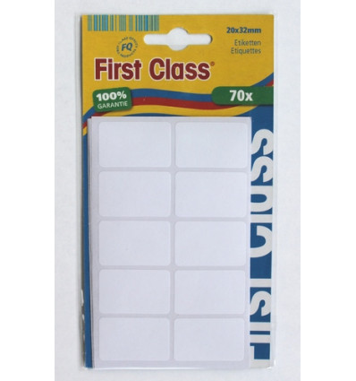 FIRST CLASS Etiketten 20x32mm - 70st.