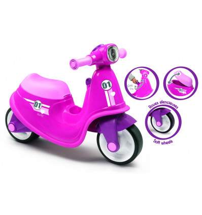 Smoby SCOOTER ride-on - roze 4771502