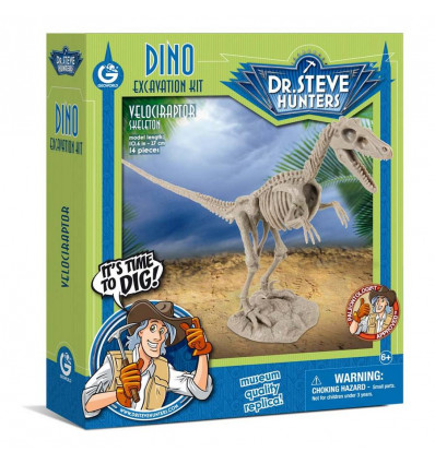 Dino excavation kit- Velociraptor skelet