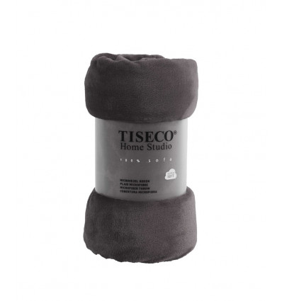 TISECO Microflanel plaid - 150x200cm - grijs