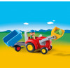 PLAYMOBIL 1.2.3 6964 boer m/tractor & aanhangwagen 10074751