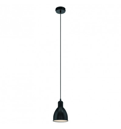 Eglo PRIDDY - Hanglamp D155 H1.1m E27 - zwart staal - vintage