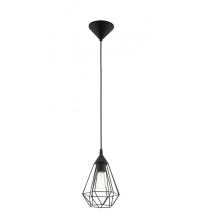 Eglo TARBES - Hanglamp - D17cm E27 60W -zwart - vintage