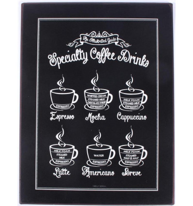 Sign - Specialty coffee drinks - 26x35cm
