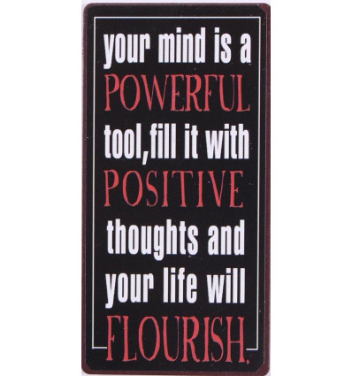 Magneet - Your mind is a powerful tool - 5x10cm