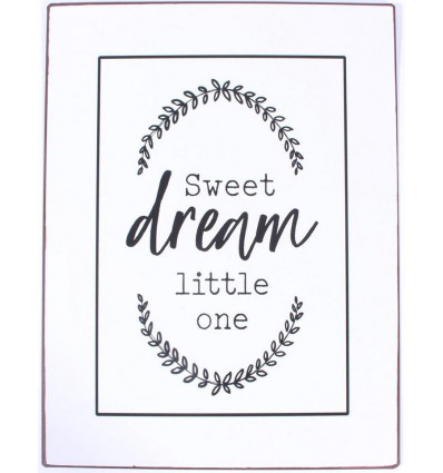 Sign - Sweet dream little one - 26x35cm