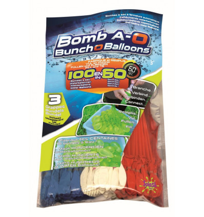 Bunch o balloons - ass. vul 100 waterballonnen in slechts zestig seconden