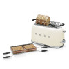 SMEG broodrooster - creme - 2 gleuven toaster voor 4 sneden 2x4