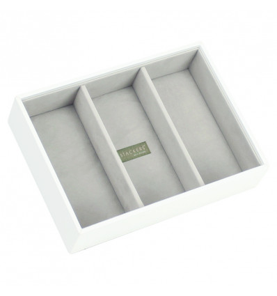 STACKERS Premium 3sect - 25x18x6cm - wit juwelen stapelbare doos