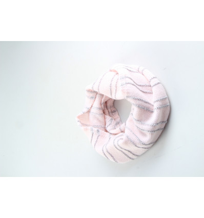 JOCKO G sjaal - ecru/ roze