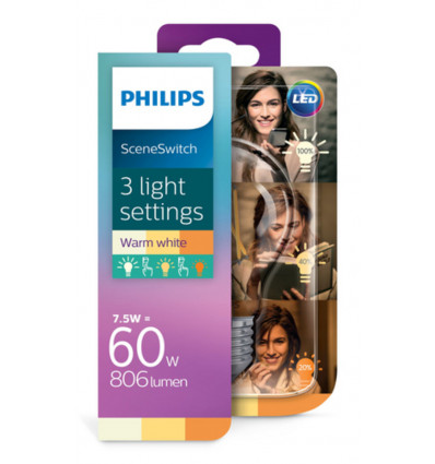 PHILIPS LED Lamp classic - SSW 60W A60 E27 WW CL ND 8718699772130