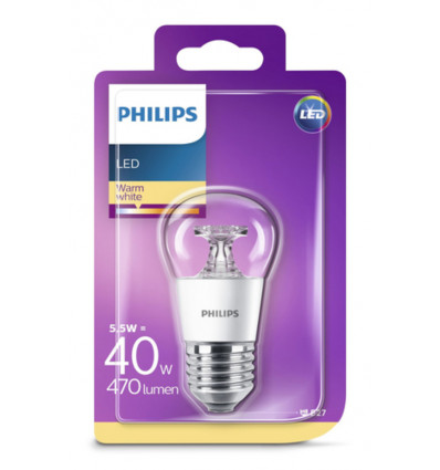 PHILIPS LED Lamp - 40W P45 E27 WW CL ND SRT4 / 8718696505762 / lichtbron