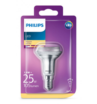 HILIPS LED Lamp classic - 25W R50 E14 WW 36D SRT4 8718699773779 929001891055