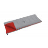 Wilsa OLERON slaapzak - grijs/rood 190x75cm dekenmodel polyestervulling 200gr/m2