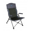 Bo-Camp vouwstoel deluxe comfort plus antraciet - optimale zit met armleggers