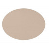 ZICZAC Leather Look placemat - ovaal 33x45cm - taupe nappa
