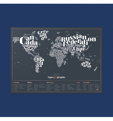 Scratch map - Typogeography editie