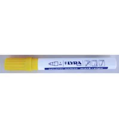 LYRA merkstift mark+sign 3mm geel