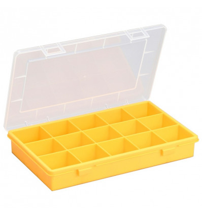 ALLIT europlus basic 29/15 geel assortimentenbox met verdelingen 29x18.5x4.6cm