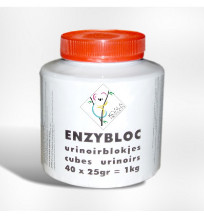 Koala urinoirblokjes doos 1kg Bio enzybloc tabletten - 40x25gr