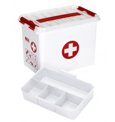 Sunware Q-LINE First Aid box 9L - wit/rood