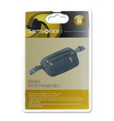 Samsonite V-DOUBLE pocket money belt - grafiet TU UC