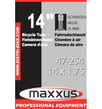 Binnenband SCHRADER - 14x1 3/8x1 5/8 Maxxus