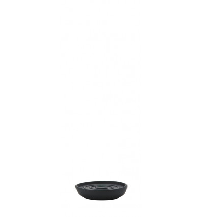 Zone NOVA zeepschaal 11cm - zwart voor bij collectie Nova One - soft touch