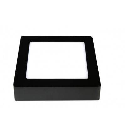FANTASIA FLUKE LED plafonnier vierkant zwart 3000K 80lm/w 12W 17.5cm