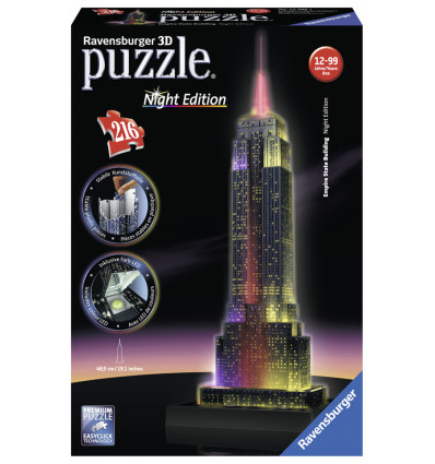 RAVENSBURGER Puzzel 3D - Empire State Building night edition 798315