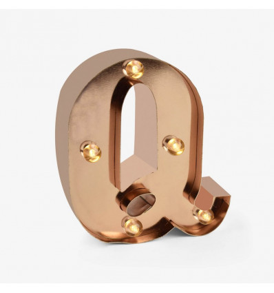 Mini decoratief letterlicht - Q