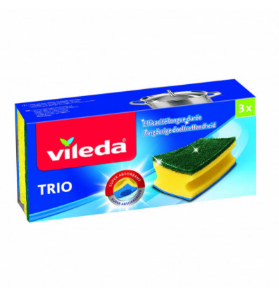 VILEDA schuursponsen trio - 3st.