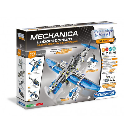CLEMENTONI Mechanical Lab - Vliegtuigen en helikopters 10080742