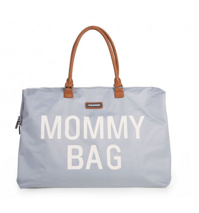 CHILDHOME Mommy bag tas- grijs/ offwhite - hippe verzorgingstas - luiertas