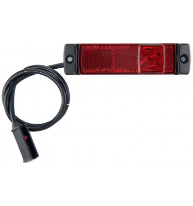 LUCIDITY LED Markeringslicht - 130x32 - 12/24V - rood