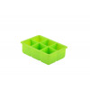 DOTZ ijsblokjesvorm kubus silicone groen voor ijsblokjes van 4.8x4.8cm