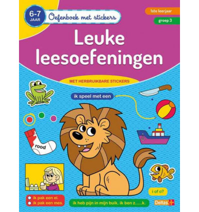 Oefenboek stickers- Leuke leesoefeningen (6/7j.)