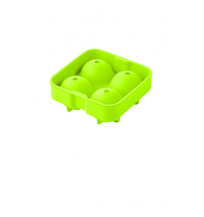 POINT VIRGULE Ijsballenvorm - 4x 4.5cm - groen silicone