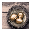 DUNI Servetten - Golden eggs - 33x33cm