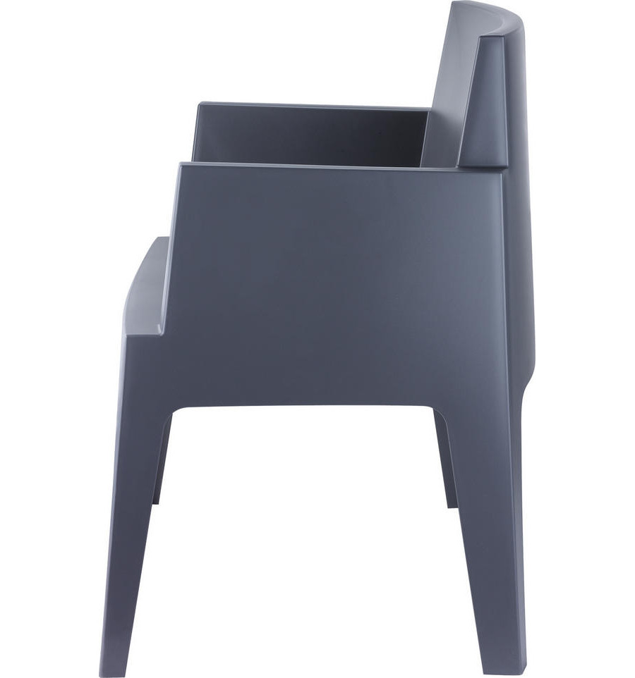Toepassing Voorschrift Ouderling BOX stapelstoel kunststof - donker grijs10049612 - Europoint BVBA