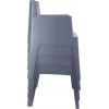 BOX stapelstoel kunststof - donker grijs10049612