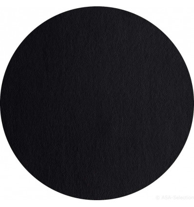 ASA Placemat rond 38cm - zwart leder