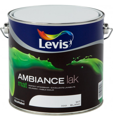 LEVIS AMBIANCE lak mat 2.5L - wit
