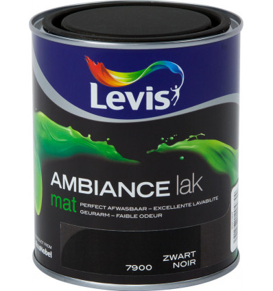 LEVIS AMBIANCE lak mat 0.75L - zwart