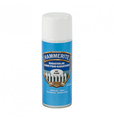 HAMMERITE radiatorverf satin spray wit 0.4L