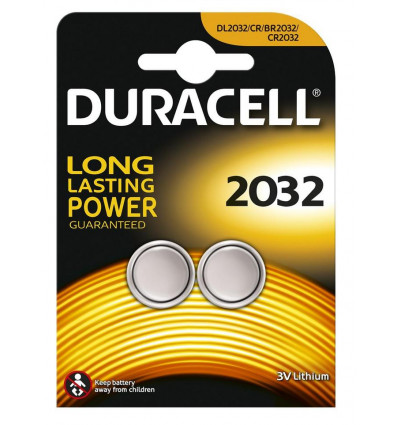DURACELL knoopcel CR2032 - 2 stuks batterij