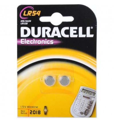 DURACELL Knoopcel batterij LR54 - 2STUKS