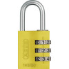 ABUS Hangslot m/ cijfercode - 145/30 - geel - ideaal voor koffers, kluisjes..