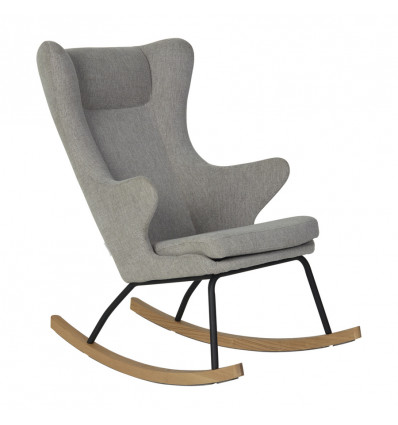 QUAX Rocking chair schommelstoel volwassene - deluxe - sand grey