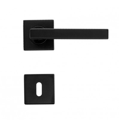 HDD Kubic Shape deurkruk R+E 16mm zwart